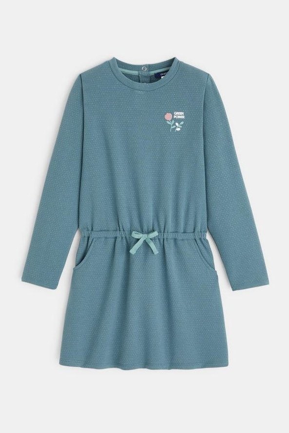 שמלת גריין פאוור בצבע ירוק לילדות - MASHBIR//365