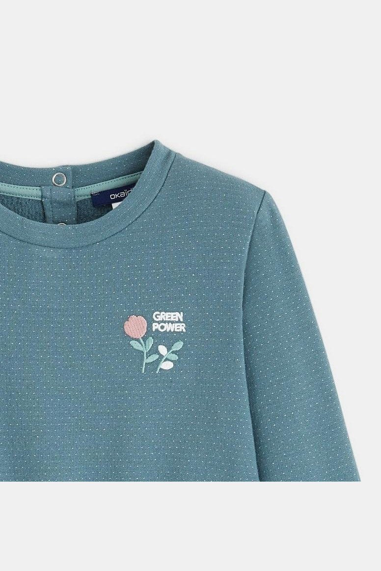 שמלת גריין פאוור בצבע ירוק לילדות - MASHBIR//365