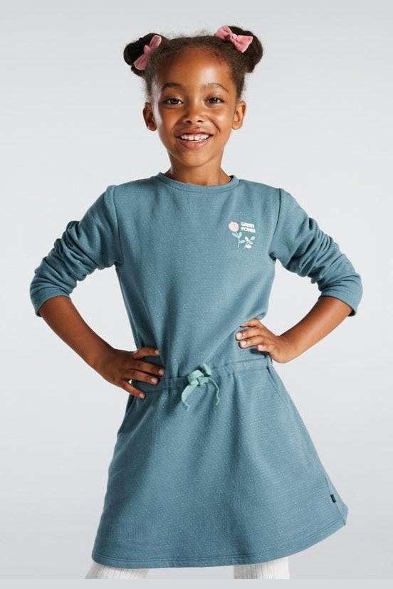 שמלת גריין פאוור בצבע ירוק לילדות - MASHBIR//365