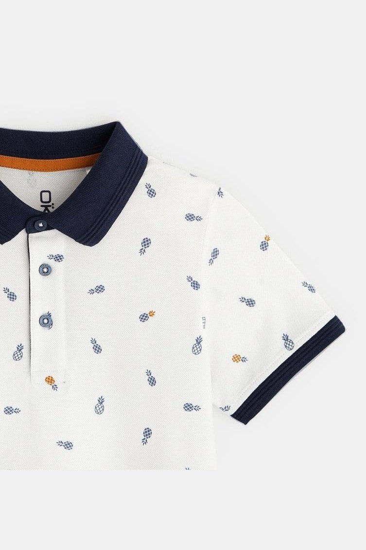 חולצת פולו לילדים בצבע לבן - MASHBIR//365