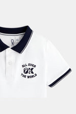 חולצת פולו לילדים בצבע לבן - MASHBIR//365