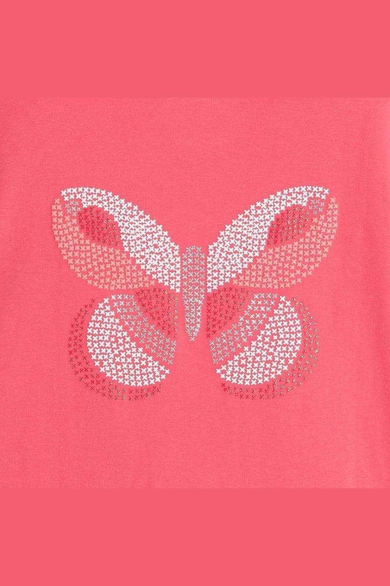 טישירט קצרה לילדות בצבע ורוד - MASHBIR//365