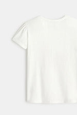 טישירט קצרה לילדות בצבע לבן - MASHBIR//365