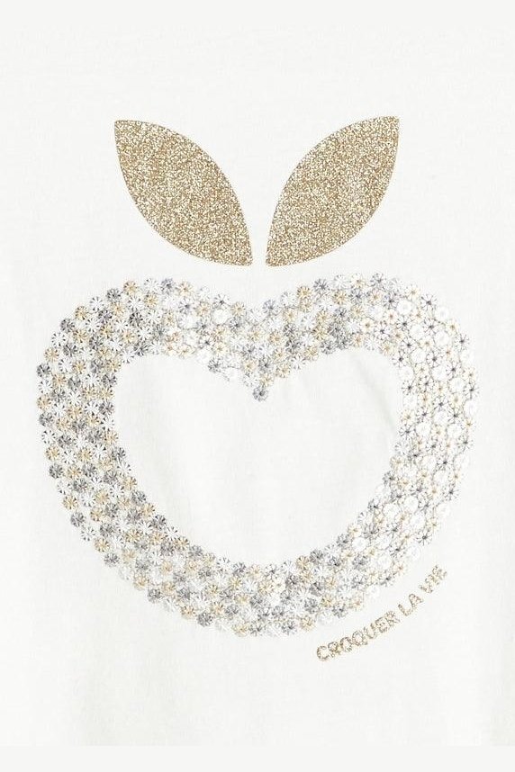 טישירט קצרה לילדות בצבע לבן - MASHBIR//365