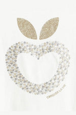 טישירט קצרה לילדות בצבע לבן - MASHBIR//365