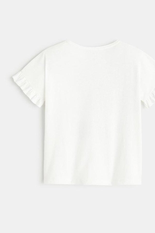 טישירט קצרה לילדות בצבע לבן - MASHBIR//365