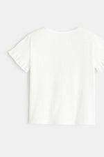 טישירט קצרה לילדות בצבע לבן - MASHBIR//365