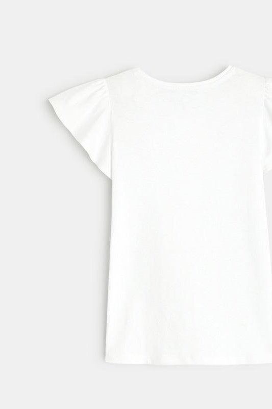 טישירט קצרה לילדות בצבע לבן - MASHBIR//365
