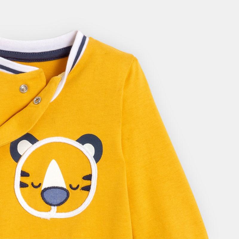 אוברול פיג'מה נמר בצבע צהוב - MASHBIR//365