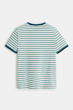 טישירט פסים ירוקים קצרה לילדים - MASHBIR//365