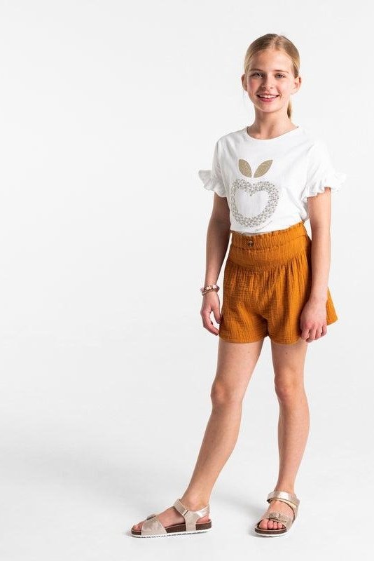 טישירט קצרה לילדות בצבע לבן - MASHBIR//365