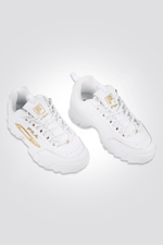 סניקרס לנשים בצבעים לבן וזהב | פילה