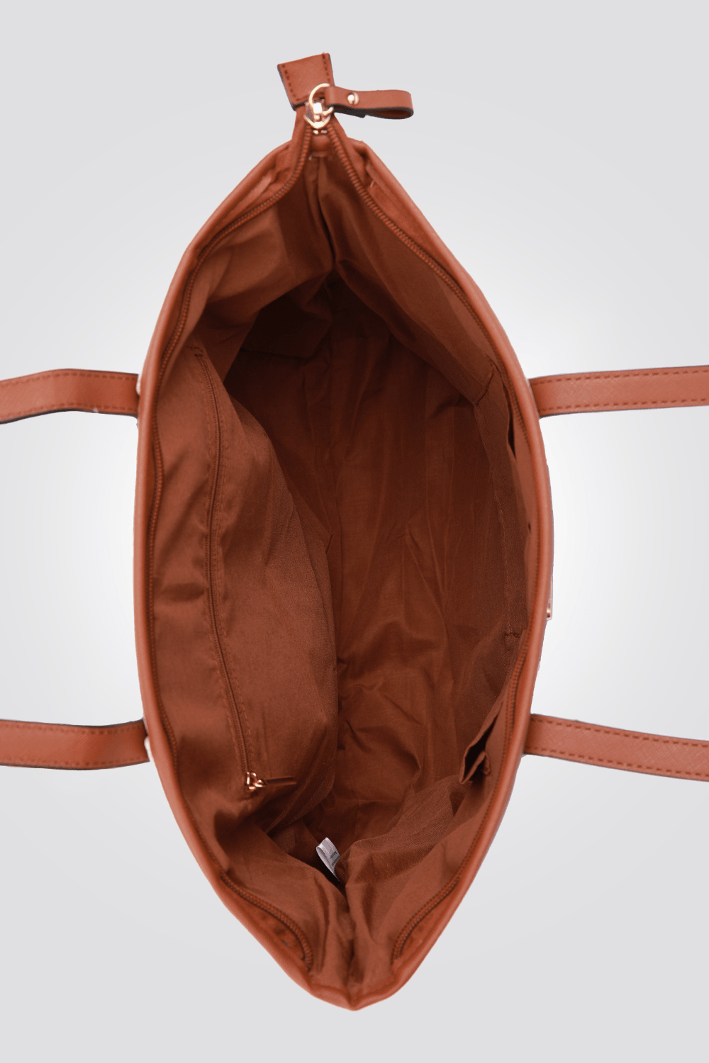 תיק צד עם רצועות בצבע חום ואדום - MASHBIR//365