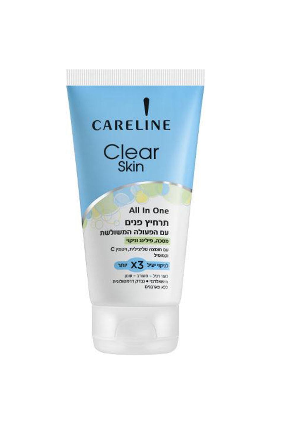 CARELINE - 150 מ"ל CLEAR SKIN תרחיץ פנים עם פעולה משולשת - MASHBIR//365