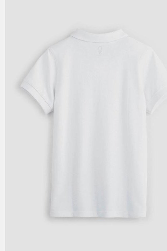 חולצת פולו נערים לבנה OKAIDI