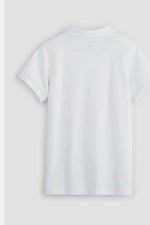 חולצת פולו נערים לבנה OKAIDI