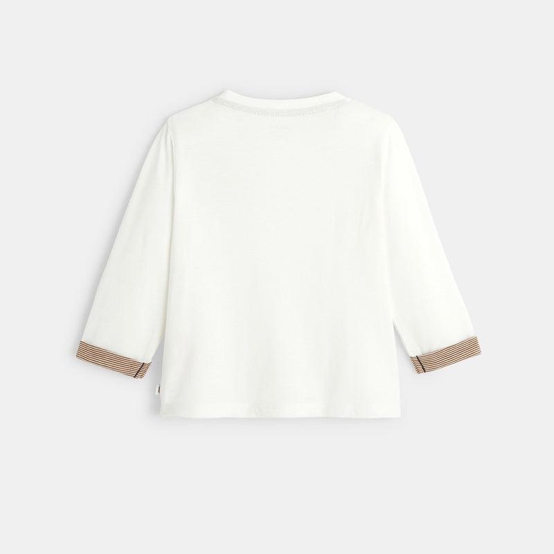 טישירט לבן בעיטור פיל - MASHBIR//365