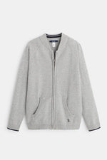 ג'קט סריג TEDDY אפור בהיר לנערים - MASHBIR//365