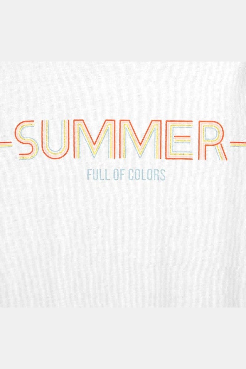 חולצת טריקו SUMMER לילדות - MASHBIR//365