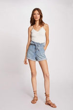 גופיית תחרה עם רצועות דקות - MASHBIR//365