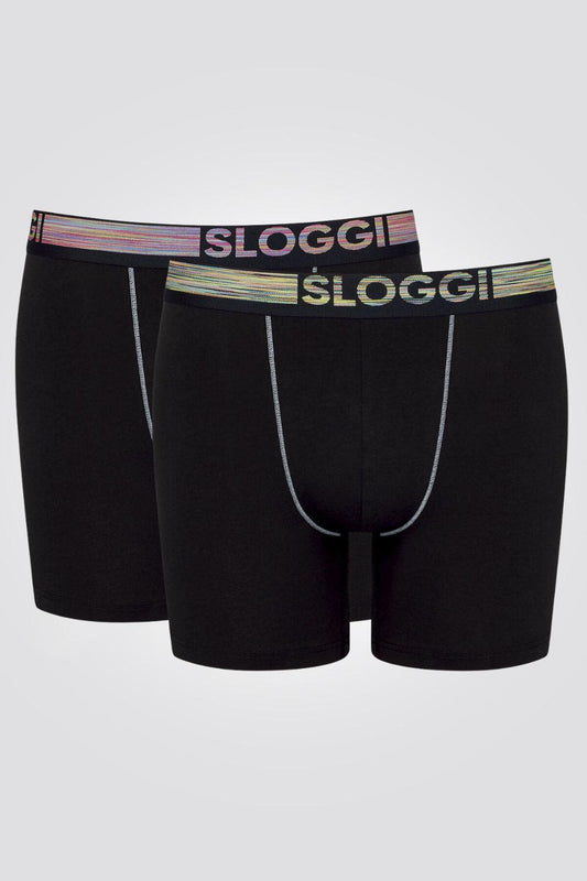 SLOGGI - 2 בוקסרים בצבע שחור MEN GO ABC NATURAL - MASHBIR//365