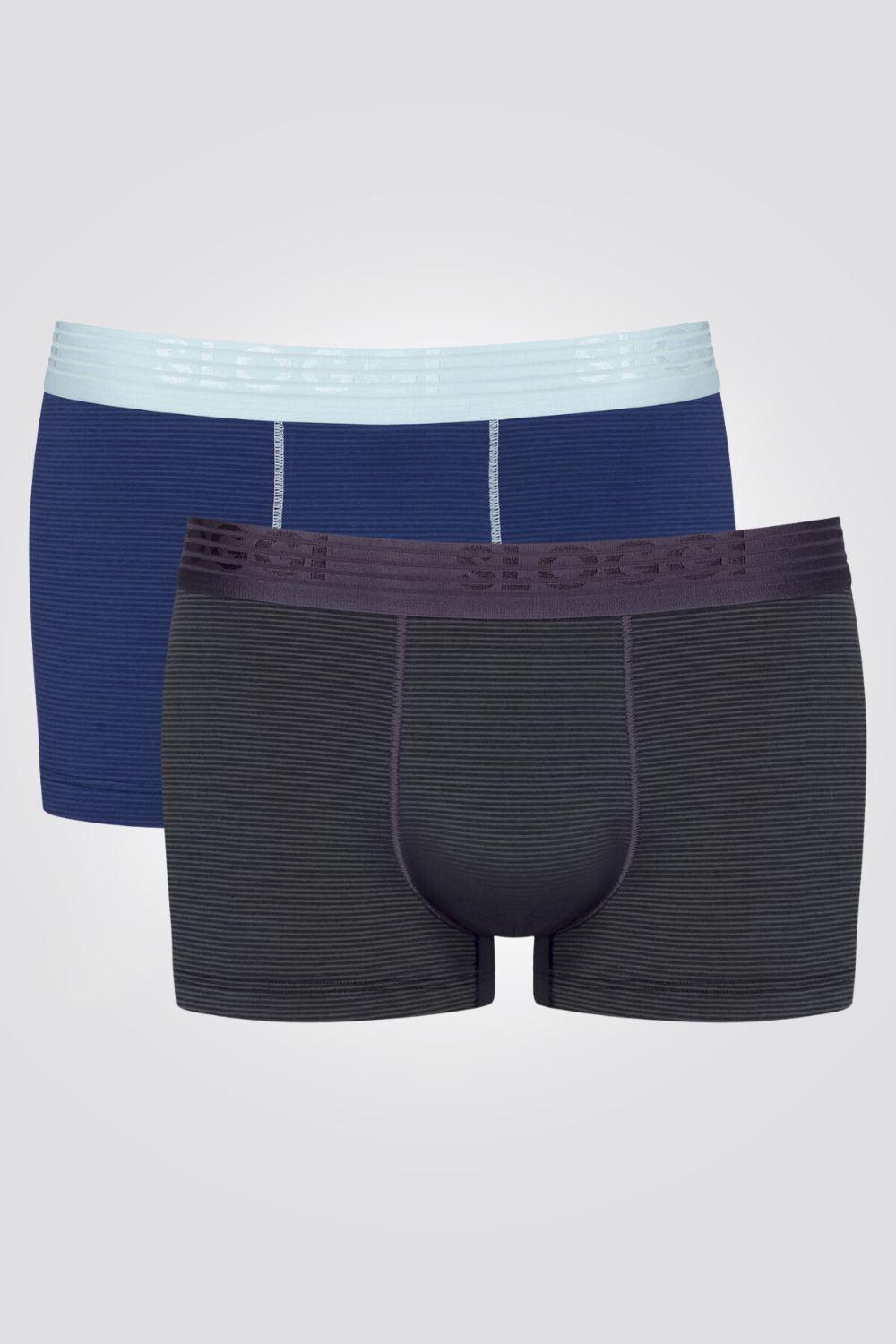 SLOGGI - 2 בוקסרים בצבע שחור וכחול MEN EVER COOL - MASHBIR//365