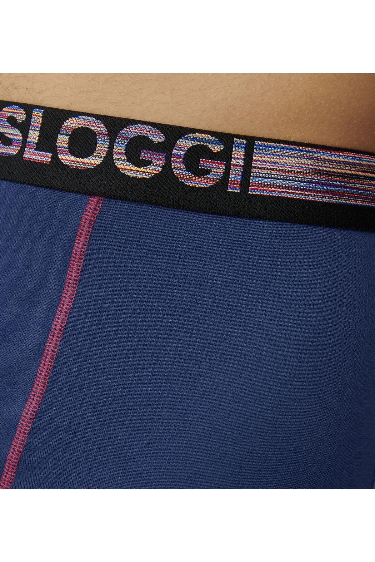 SLOGGI - 2 בוקסרים בצבע כחול ושחור MEN GO ABC NATURAL - MASHBIR//365