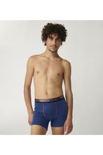 SLOGGI - 2 בוקסרים בצבע כחול ושחור MEN GO ABC NATURAL - MASHBIR//365