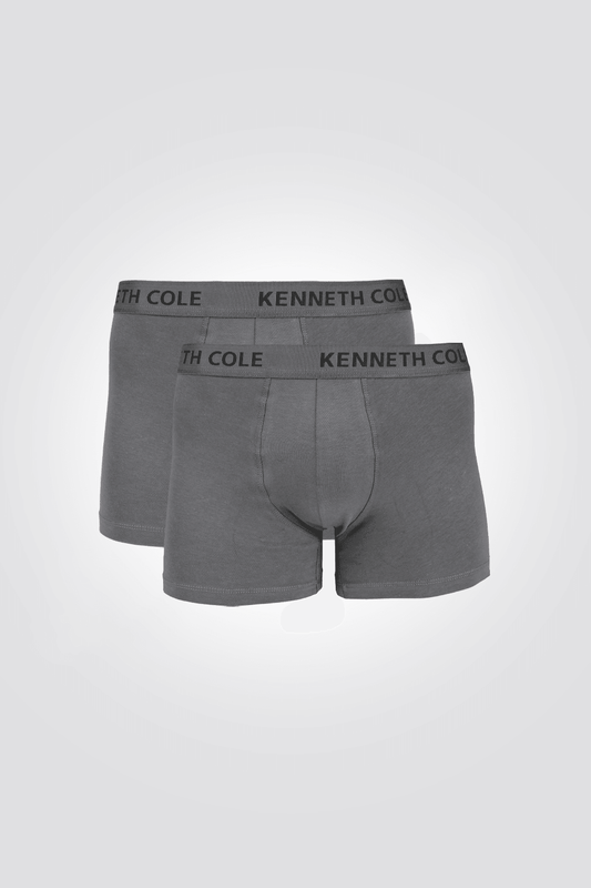KENNETH COLE - 2 בוקסרים קצרים לוגו אפור - MASHBIR//365