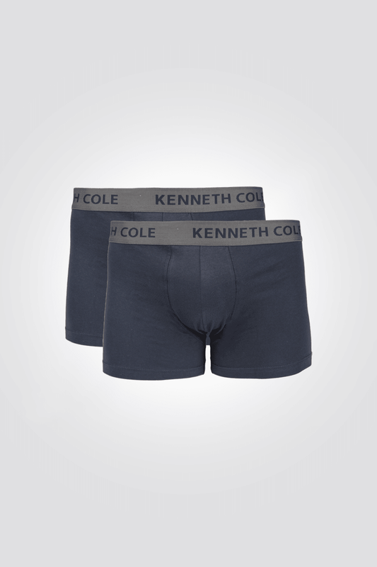 KENNETH COLE - 2 בוקסרים קצרים לוגו נייבי - MASHBIR//365
