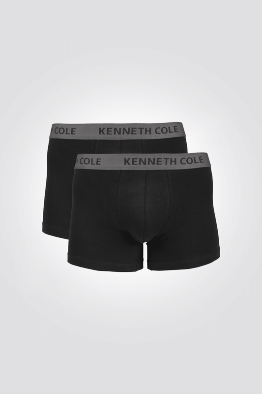 KENNETH COLE - 2 בוקסרים קצרים לוגו שחור - MASHBIR//365