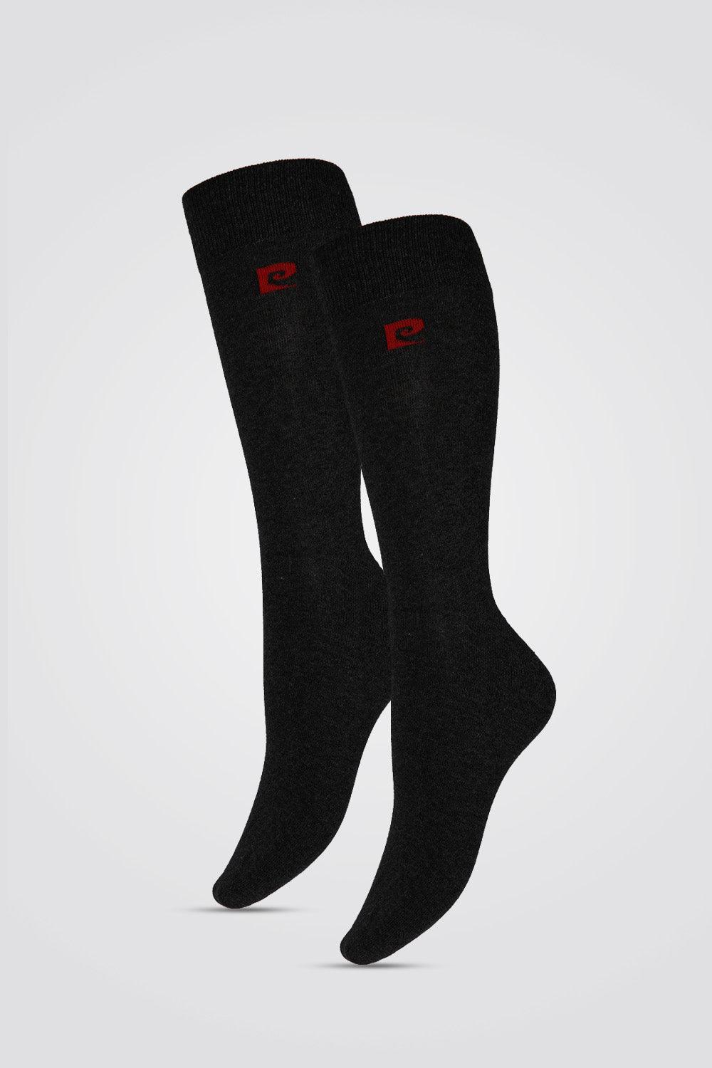 Pierre Cardin - 2 גרבי גברים קלאסיות אפור כהה - MASHBIR//365