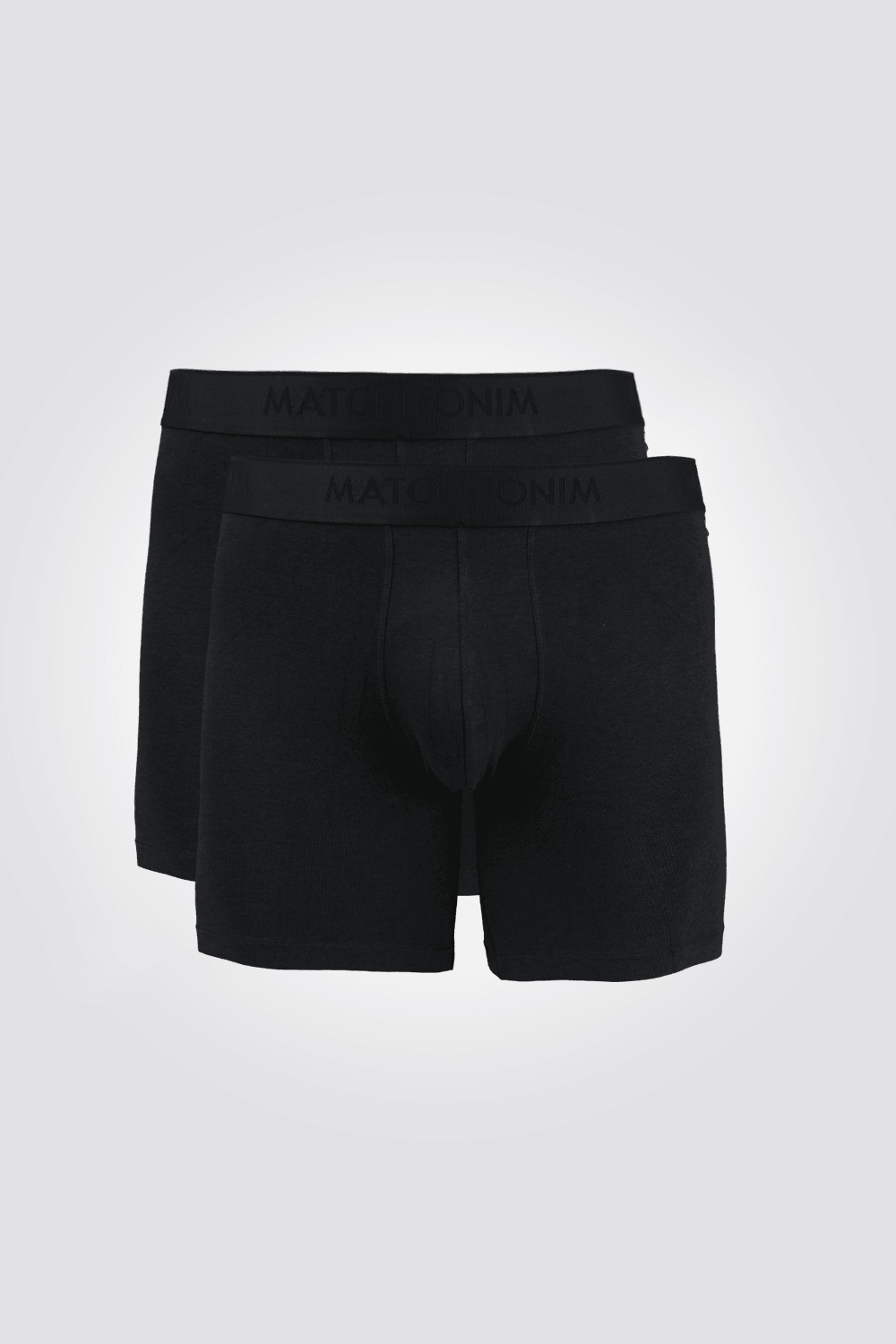 DELTA - 2 תחתוני בוקסר ארוכים BAMBOO TOUCH שחור - MASHBIR//365