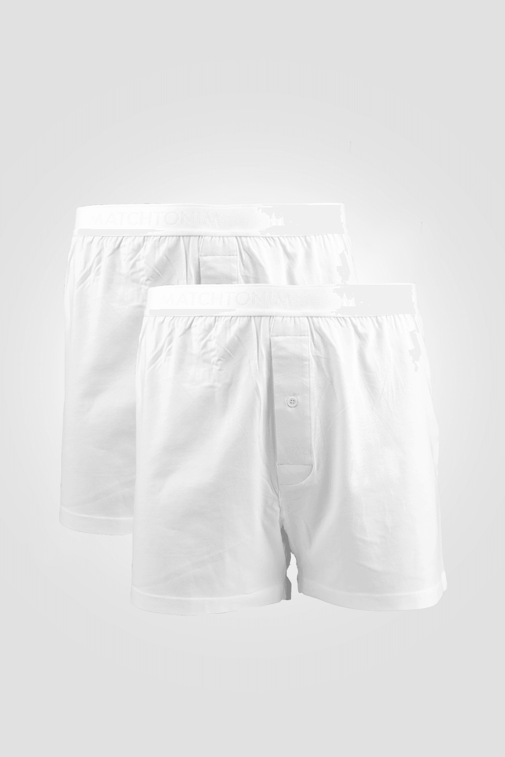 DELTA - 2 תחתוני בוקסר רחבים Matchtonim bamboo בצבע לבן - MASHBIR//365