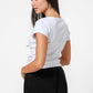 DELTA - 2 חולצות בייסיק קצרות צווארון עגול בצבע לבן - MASHBIR//365 - 2