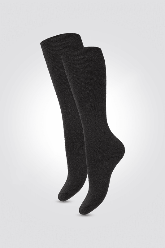 DELTA - 2 זוגות גרבי מגבת אורך רגיל אפור כהה - MASHBIR//365