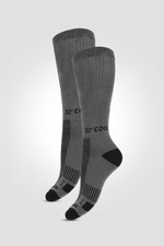 COOL 32 - 2 זוגות גרביים אנטיבקטריאליות אפורות - MASHBIR//365