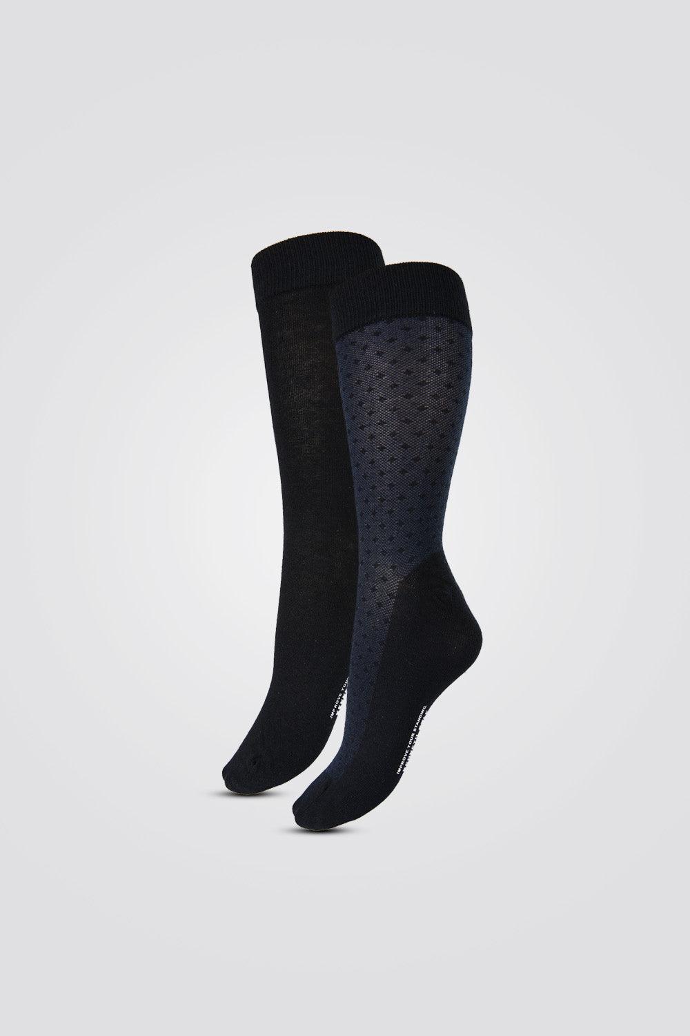 KENNETH COLE - 2 זוגות גרביים לגבר אורך קלאסי - ג'קארד - MASHBIR//365