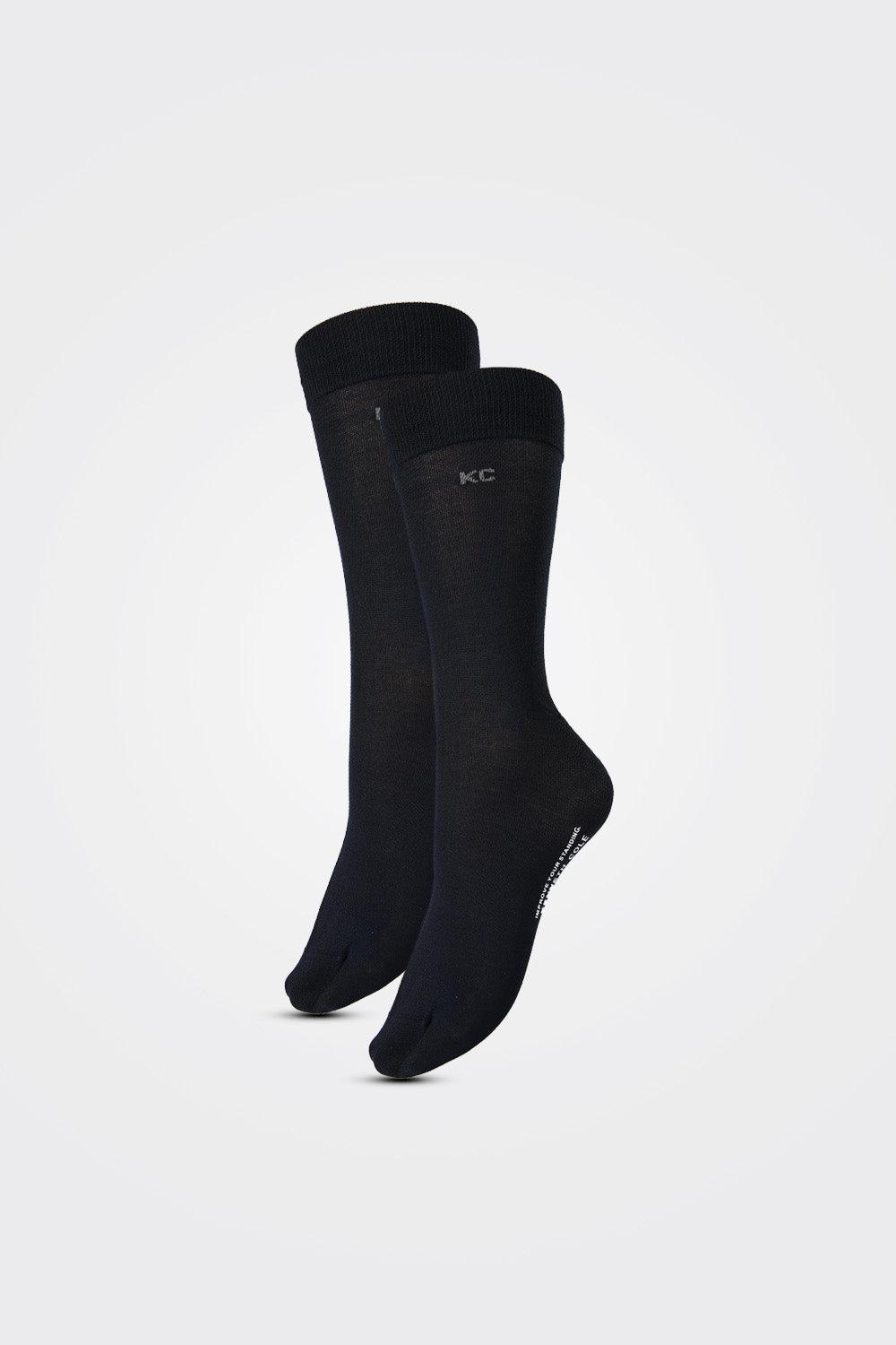 KENNETH COLE - 2 זוגות גרביים לגבר מכותנה ממורצרת - נייבי - MASHBIR//365