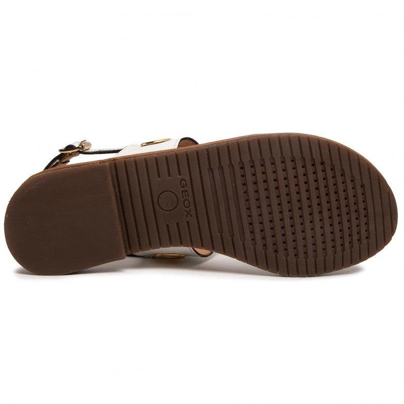 סנדלי אצבע מעור בצבע לבן - MASHBIR//365