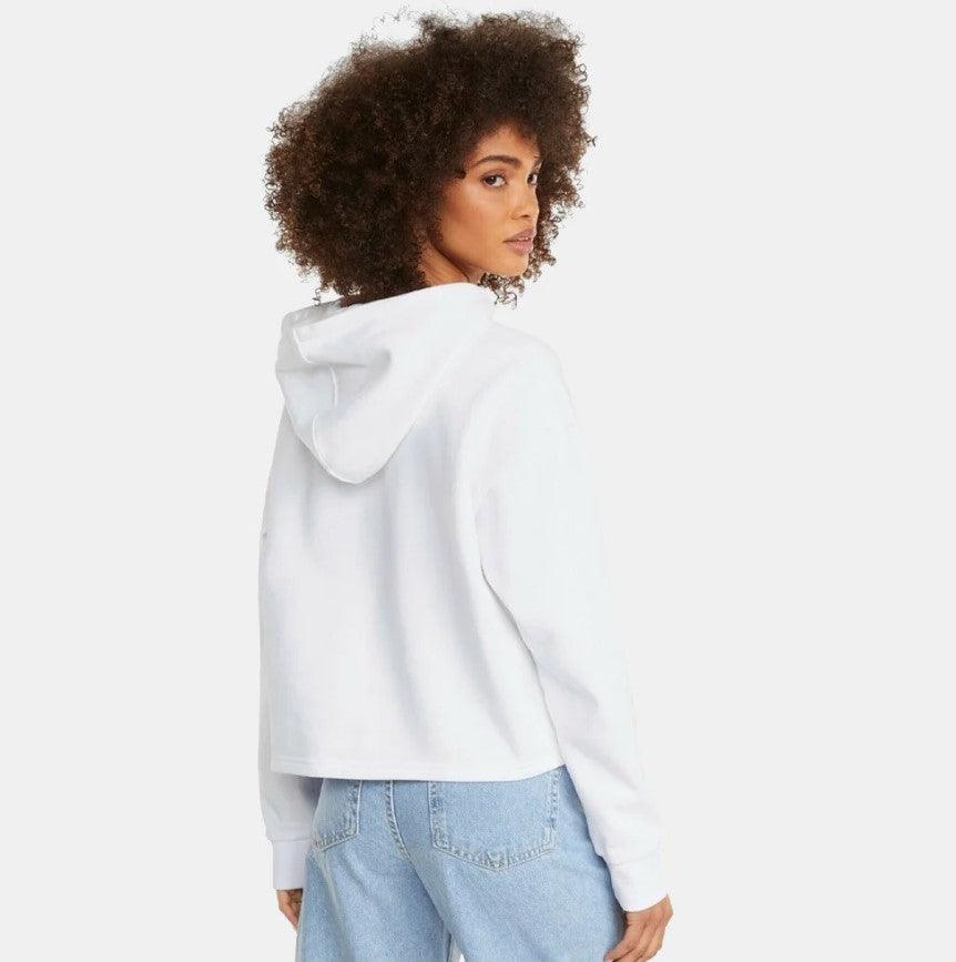 קפוצ'ון ESS+ Metallic Logo C בצבע לבן - MASHBIR//365