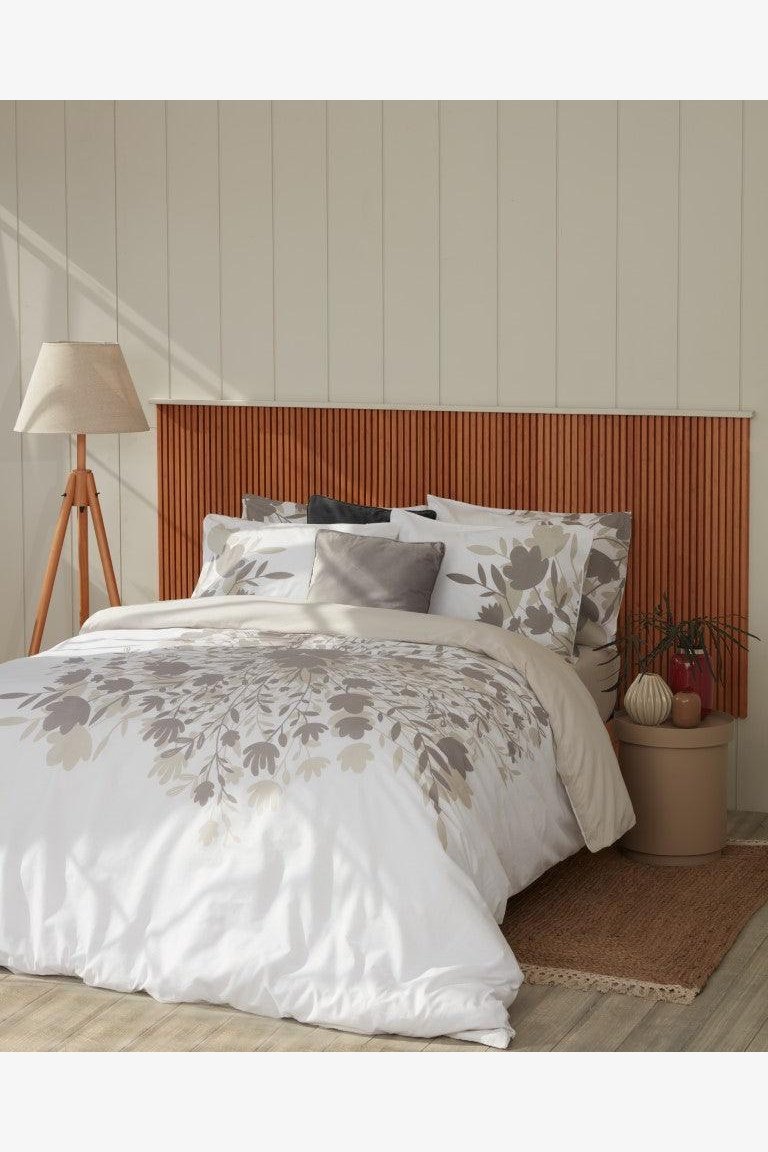 סט מצעים מיטת יחיד 90/200 כותנה דגם ברוש - MASHBIR//365