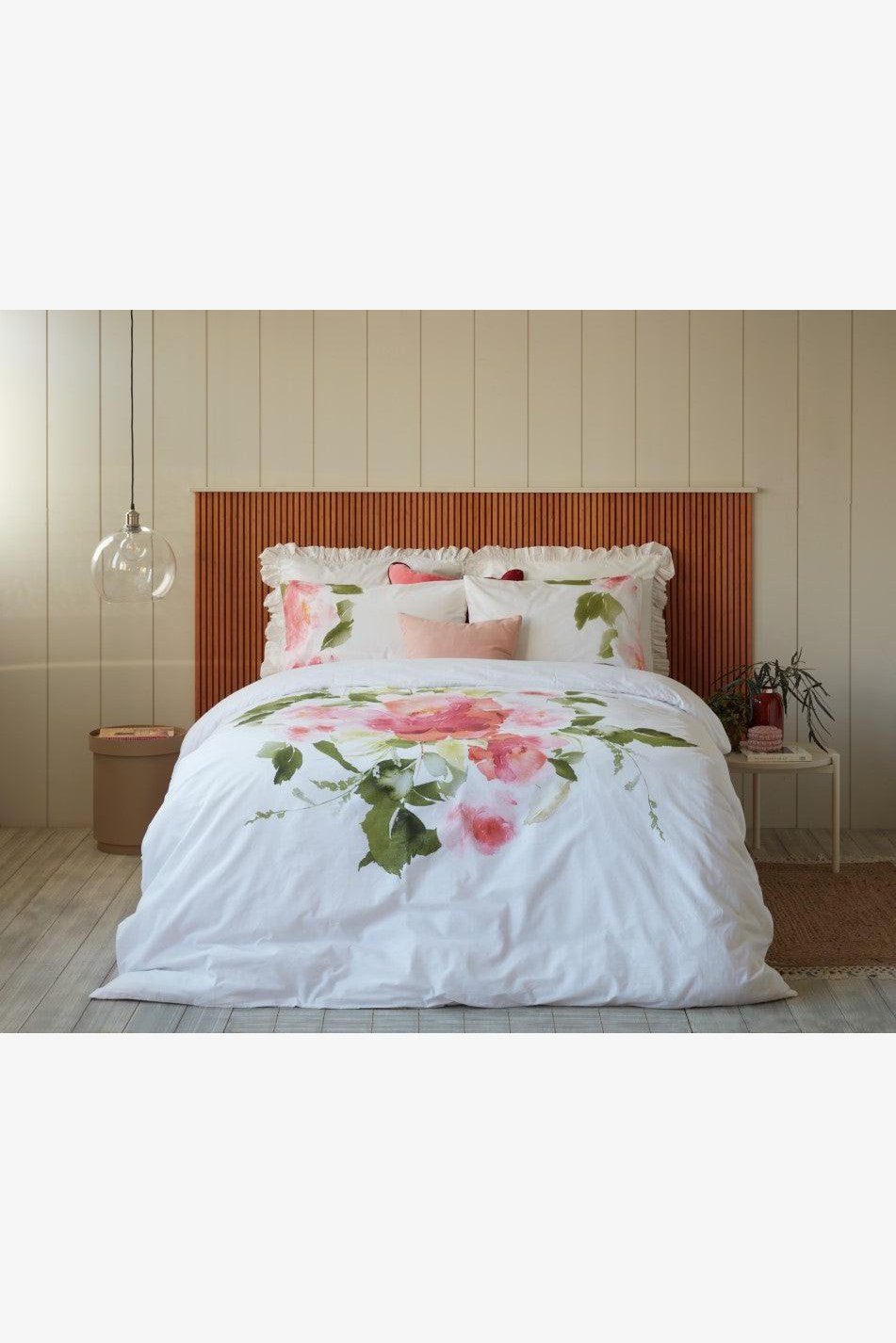 סט מצעים זוגי רחב 180/200 כותנה דגם שרונה - MASHBIR//365