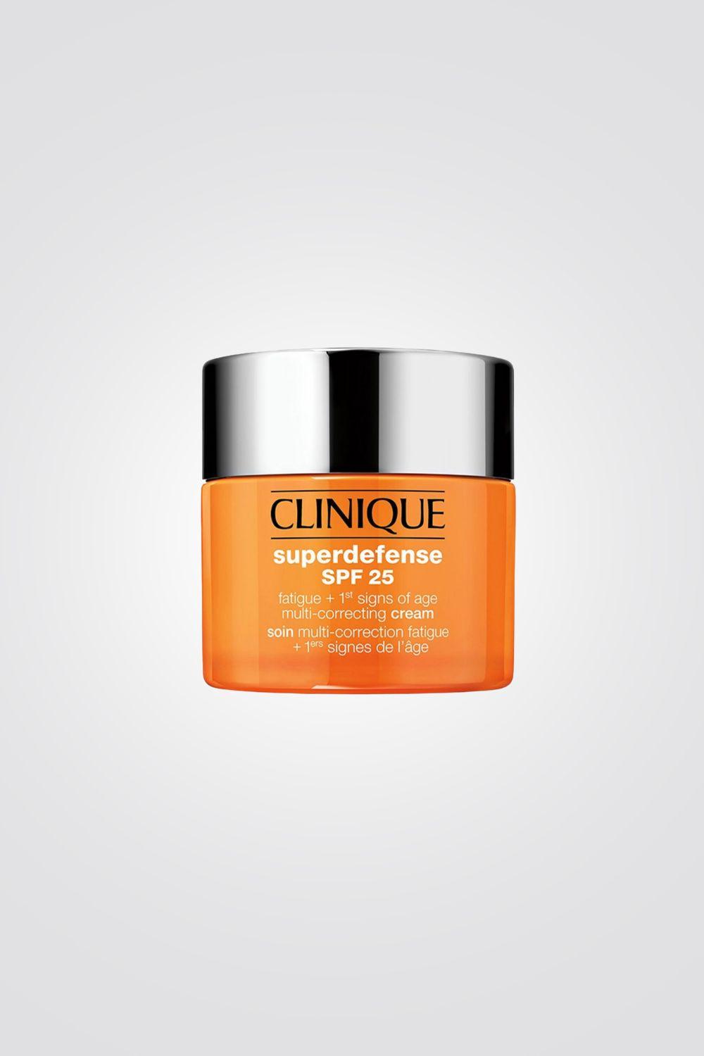 CLINIQUE SUPERDEFENSE קרם לחות לפנים עם מקדם הגנה SPF25 לעור יבש מאוד עד יבש מעורב 50 מ"ל - MASHBIR//365