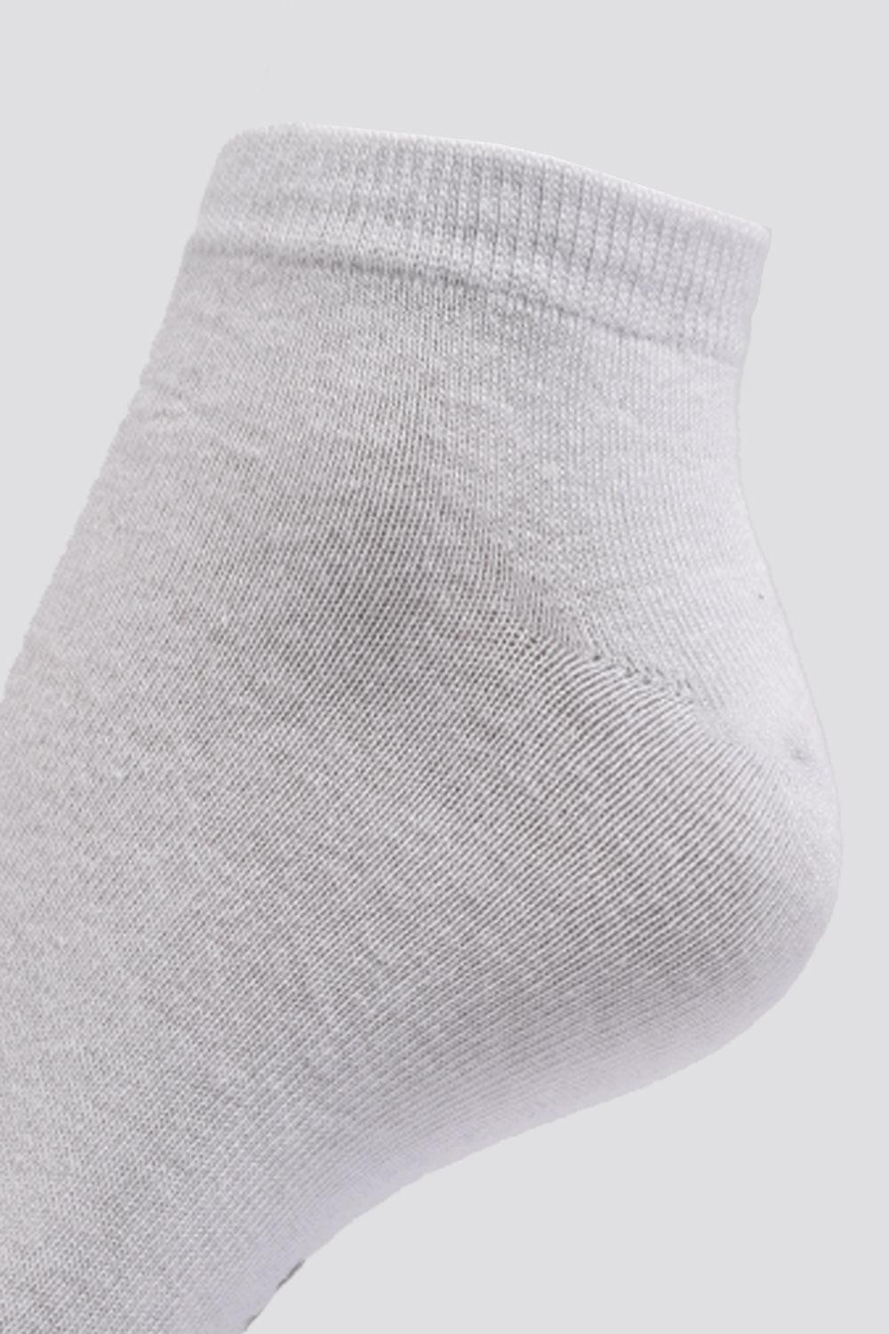 DELTA - 3 גרבי קרסוליות בייסיק לגברים בצבע לבן - MASHBIR//365