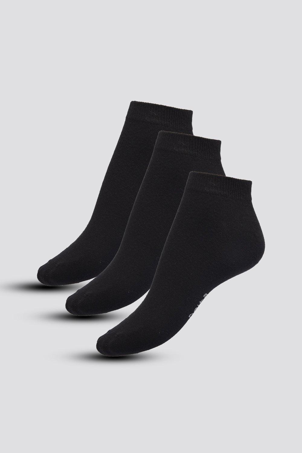 DELTA - 3 גרבי קרסוליות בייסיק שחור - MASHBIR//365