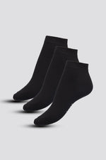 DELTA - 3 גרבי קרסוליות בייסיק שחור - MASHBIR//365