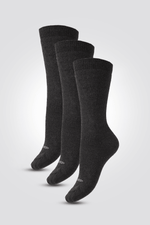 COOL 32 - 3 גרבי מסע אנטיבקטריאליות אפור כהה - MASHBIR//365