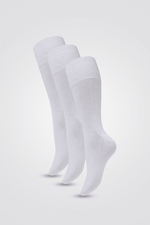 IOMI - 3 גרבי סוכרת לגברים בצבע לבן - MASHBIR//365