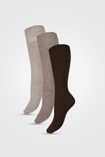 IOMI - 3 גרבי סוכרת לגברים בגווני חום - MASHBIR//365